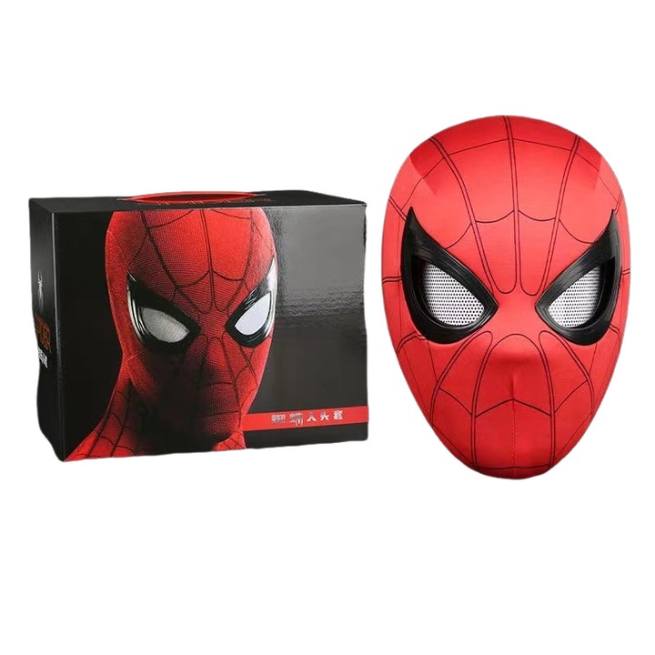 Masca Spider-Man, control prin barbie, ochi mobili, rosie