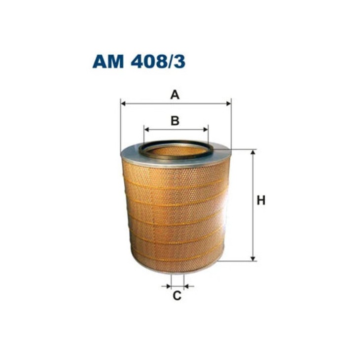 Légszűrő Am408/3 Volvo 7300/7500/7700/8300/8500/8700/9300/9400/9700/9900/B10/B12/B13/B9/N12/Nl