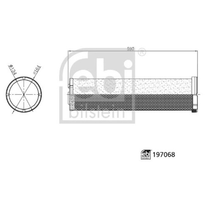 Въздушен филтър за купе 197068 Ford F-Max