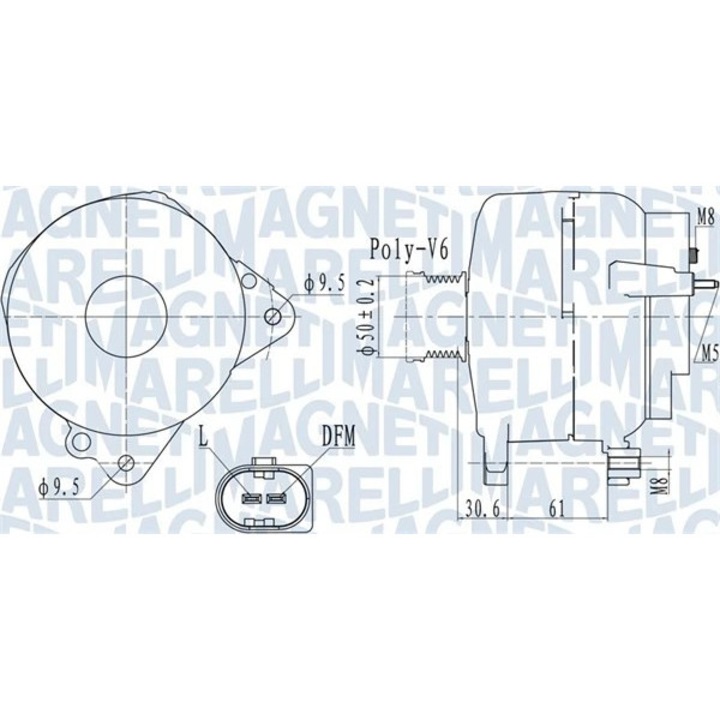 Generator / Alternator 063732118010 Audi A3 Seat Altea/Ibiza 4/Leon/Toledo 4 Skoda Fabia 2/Octavia 2/Rapid/Roomster/Yeti