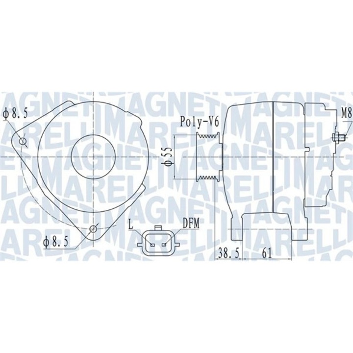 Generator / Alternator 063732098010 Dacia Duster/Logan/Logan Mcv 2/Logan Pick-Up/Sandero Renault Sandero/Stepway 1