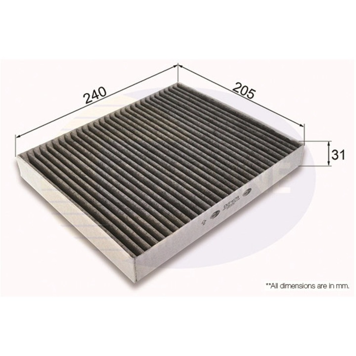 Филтър, Въздух купе Ekf417A Buick La Crosse Cadillac Ats/Xt5 Chevrolet Camaro/Corvette Opel Ampera-E/Astra K/Meriva B