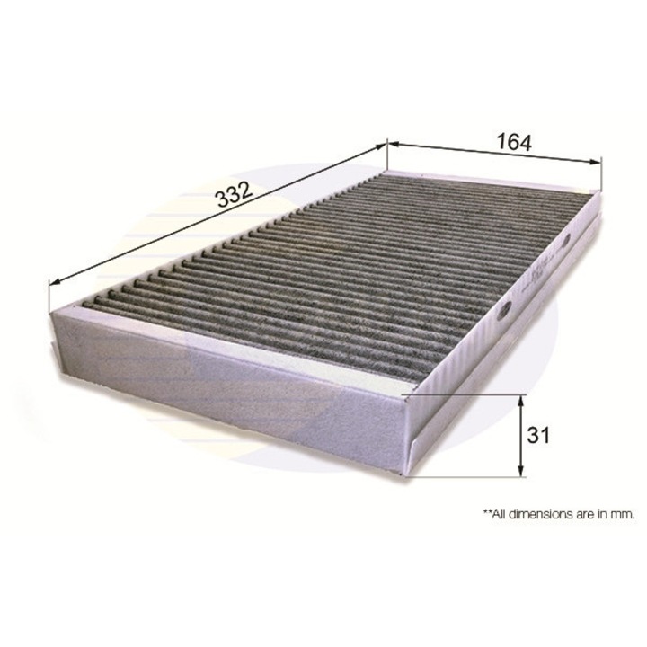 Филтър, Въздух на купето Ekf116A Cadillac Bls/Escalade Fiat Croma Opel Combo/Corsa C/Signum/Tigra Twintop/Vectra C Saab 9-3