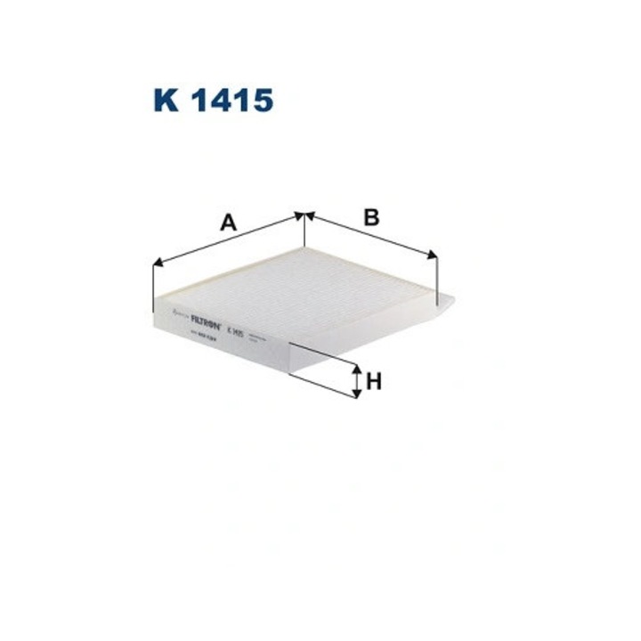 Szűrő, utastér levegő K1415A Mercedes-Benz 5-ös osztály/Eqv/Marco Polo/Sprinter 3, 5-T/Sprinter 3, 5-T Tourer/Sprinter 3-T/Vito