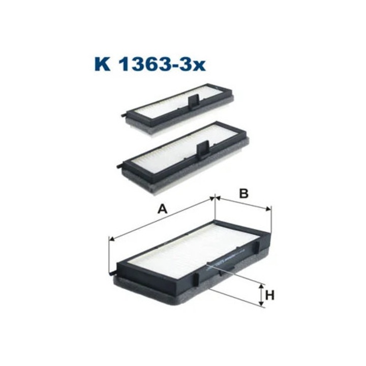 Szűrő, Utastér levegő K1363-3X Citroën Evasion/Jumpy 1 Fiat Scudo/Ulysse Lancia Zeta Peugeot 806/Expert