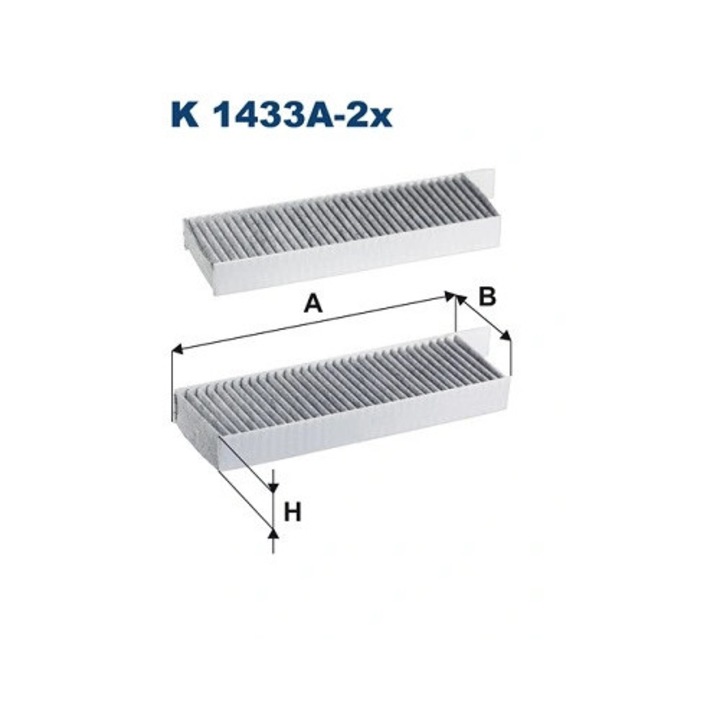 Szűrő, Utastér levegő K1433A-2X Alfa Romeo Junior Citroën C4 10/C4 3 Ds Ds 3 / Ds 3 Crossback Fiat 600E / 600 Opel Mokka