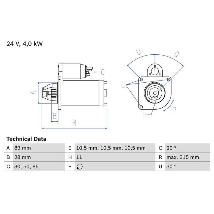 Indító 0986023200 Man Hocl/Lion S Intercity/Lion´S/Lion´S City/Nl/Nm/Sü/Tga/Tgl 1/Tgm 1 Temsa Md