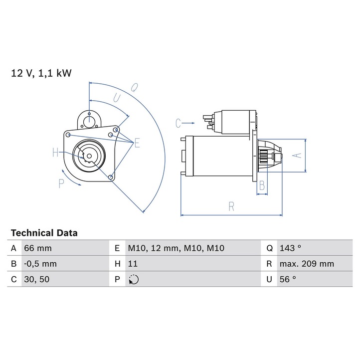 Indítómotor 0986024130 Renault Megane/Megane 3/Scénic 3