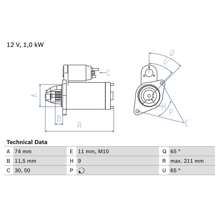 Indító 0986020571 Toyota Ractis/Yaris