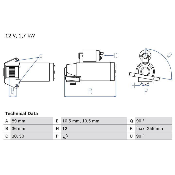 Стартер 0986025830 Ford Transit/Transit V363