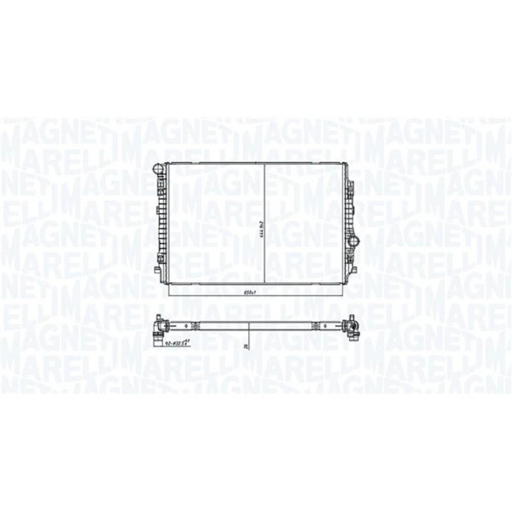 Radiator, Racire Motor 350213220200 Audi A3/Q2/Q3/Tt Seat Ateca/Leon/Tarraco Skoda Karoq/Kodiaq 1/Octavia 3/Octavia 4