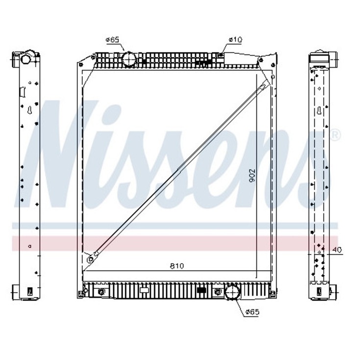 Hűtő, motorhűtés 626530 Mercedes-Benz Actros