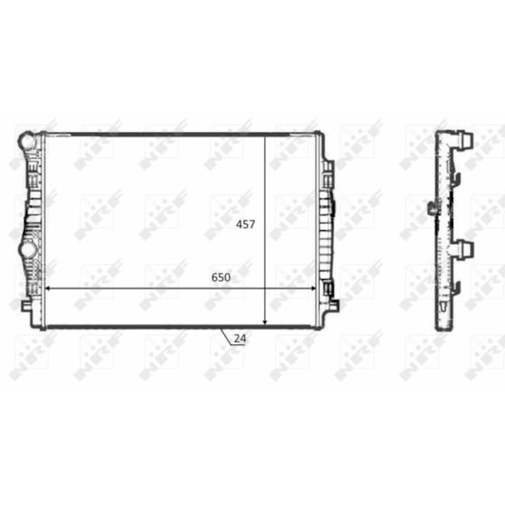 Ateca Radiator Air Guide Radiator, Racire Motor 58392 Audi A3/Q2/Q3 Cupra Formentor/Leon/Leon ...