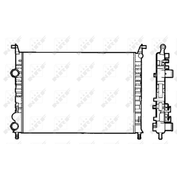 Hűtőradiátor, Motorhűtés 58195 Fiat Albea/Palio/Strada Pick-Up