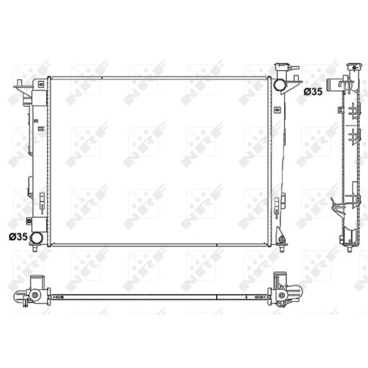 Hűtő, Motortér Hűtés 53052 Hyundai Ix35 Kia Sportage 3
