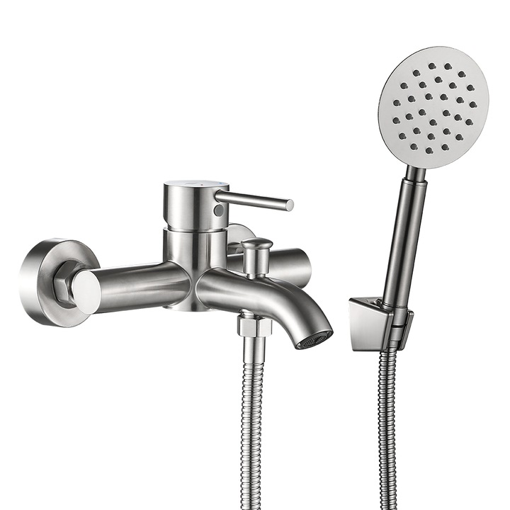 Fali kádcsaptelep ezüst Noia Bnk_211D zuhanygarnitúrával