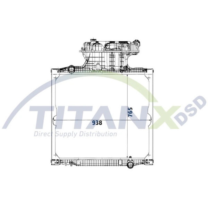 Radiator, Racire Motor Rx139001 Man Tga