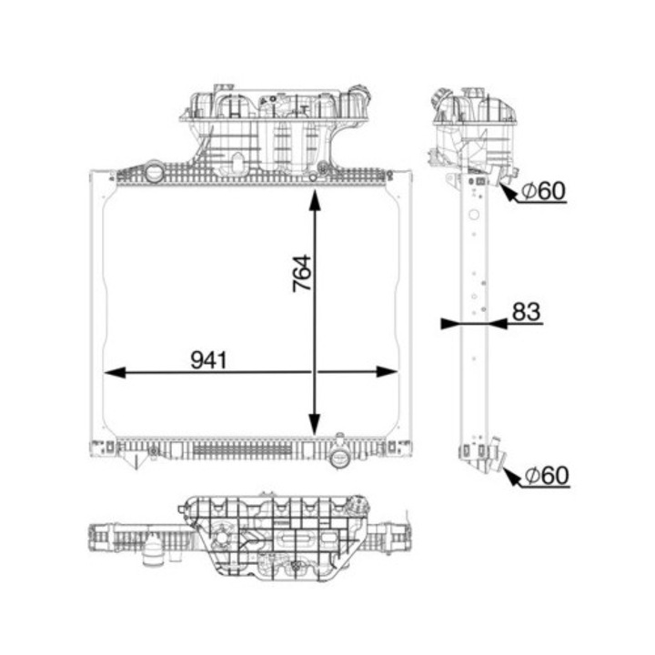 Radiator, Racire Motor Cr2336000P Man Tga/Tgs 1