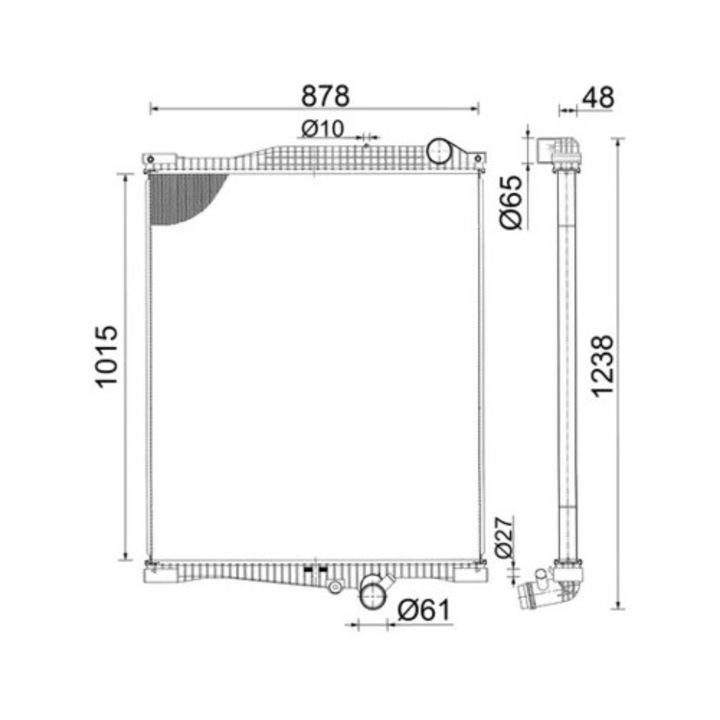Radiator, Racire Motor Cr2095000S Renault Trucks T Volvo Fh/Fh 2/Fh 3/Fh16/Fh16 2/Fh16 3