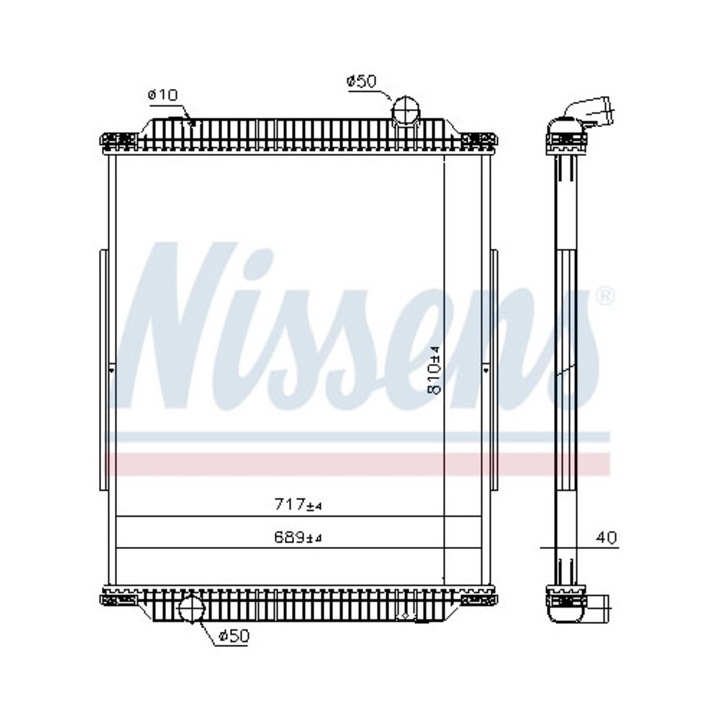 Radiátor, motorhűtés 637890 Renault Trucks Premium/Premium 2