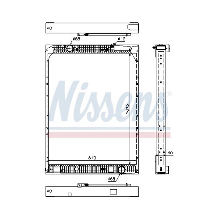 Hűtőradiátor, motortér hűtés 67169 Mercedes-Benz Touro/Travego Setra 400-as széria