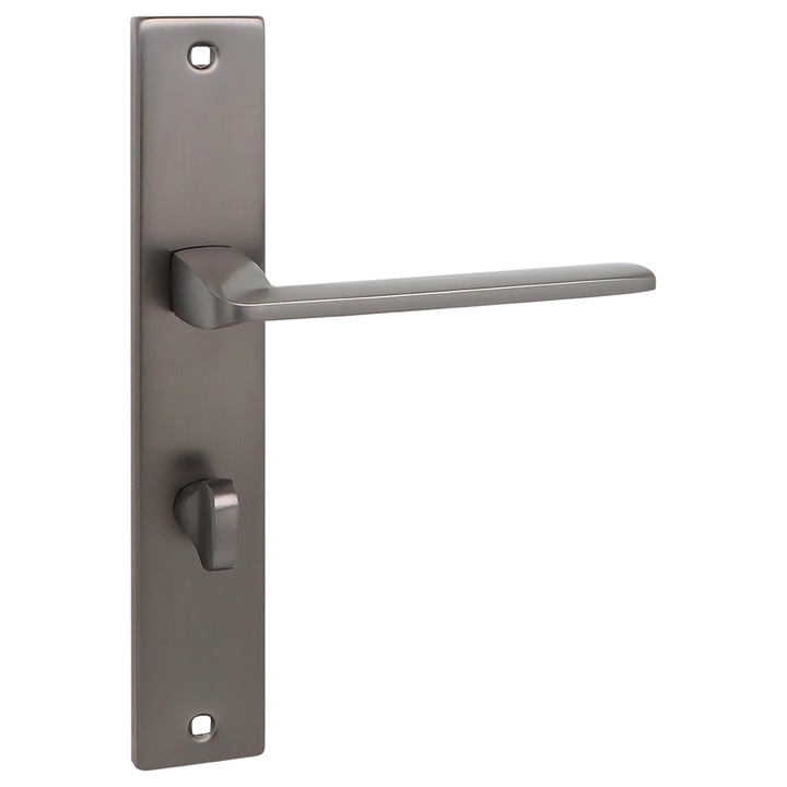 Klamka WC Zambia, grafit, 132x240x40mm, set montaj inclus