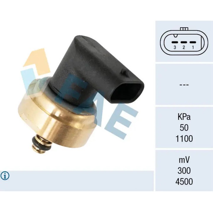 Szenzor, Üzemanyag Nyomás 15615 Mercedes-Benz A-Class/Amg/Amg Gt/B-Class/C-Class/C-Class T-Model/Cla/Cls/E-Class/Gle