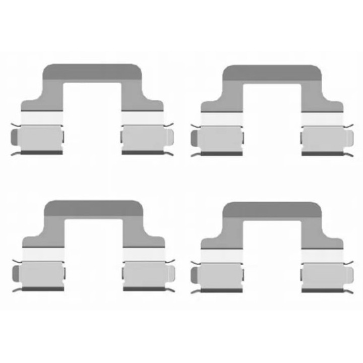 Set Accesorii, Placute Frana 82502000 Audi A3/A8 D4/Q3/Tt Seat Leon Skoda Octavia 3/Superb 2 Vw Cc B7/Eos/Golf 5/Golf 6