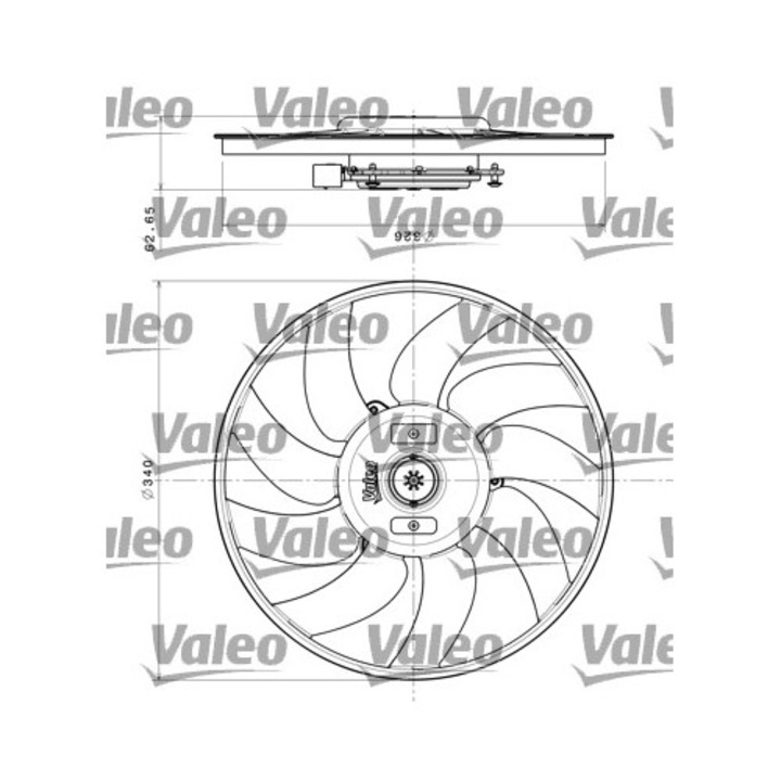 Ventilator Racire Radiator 696349 Audi A4 B8/A4 B9/A5/A6 C7/A7/Q3/Q5 Audi (Faw) A4L B8/A6L C7/Q3/Q5 B8 Porsche Macan
