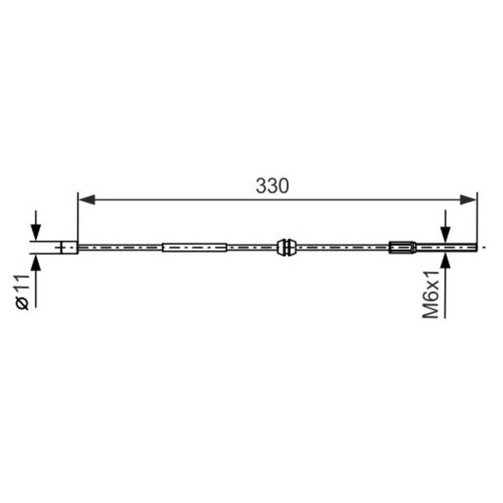 Kábel, rögzítőfék 1987477667 Opel Corsa C/Corsa Classic C Vauxhall Corsa Mk 2/Corsavan Mk II