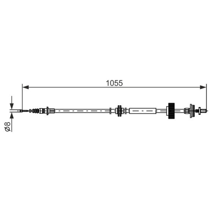 Kábel, rögzítőfék 1987482791 Mercedes-Benz S-osztály