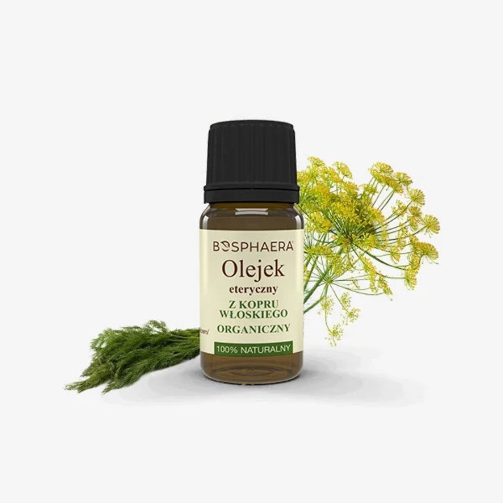 Ulei Esential Fenicul Organic 10ml, 100% Pur, Vegan, Natural, pentru Aromaterapie, Relaxare, Digestie