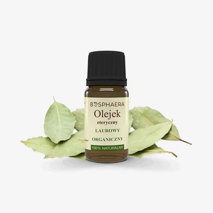 Ulei Esential de Dafin Organic 10 ml, Bosphaera, 100% Pur, Fara Aditivi, Aromaterapie, Cosmetica, Vegan