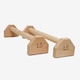 Paralele din Lemn, 50x12.5x10 cm, Ergonomice, Antiderapante, Set pentru Flotari, Fitness, Calistenice