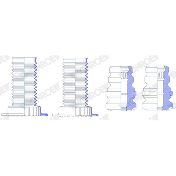 Porvédő készlet, lengéscsillapító Pk387 Toyota Rav 4 3