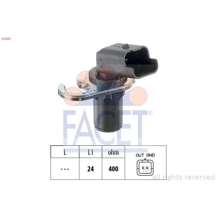 Датчик за импулси, колянов вал 9.0293 Citroën Berlingo / Berlingo First/C15/C4/C4 1/C4 Picasso 1/C5 1/C5 2/C5 3/C6/C8