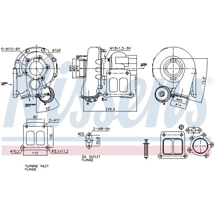 Compresor, Sistem De Supraalimentare 93851 Man Tgs 2/Tgx 1/Tgx 2