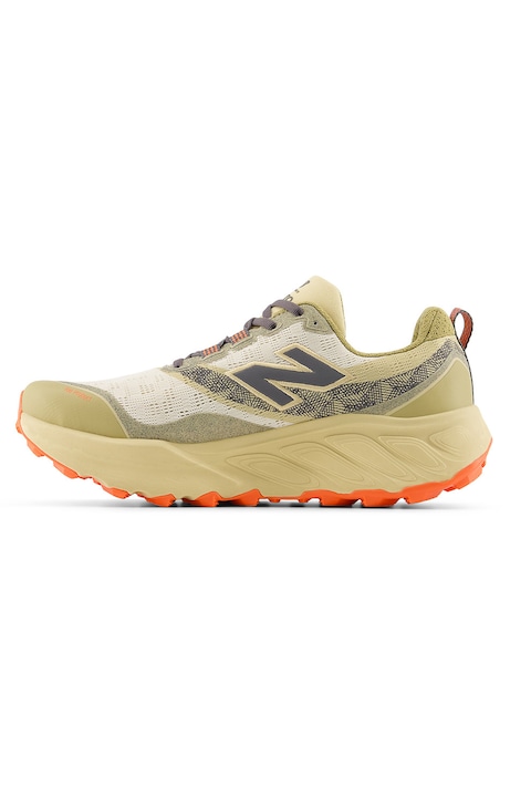 New Balance, Pantofi Fresh Foam X Hier' pentru alergare pe teren accidentat, Bej/Gri inchis