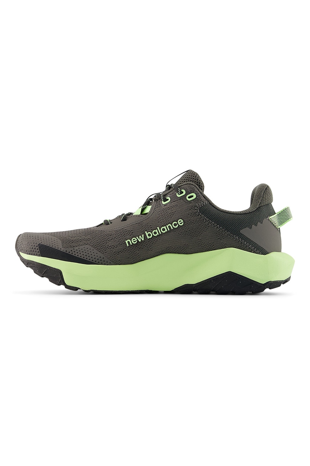 New Balance, Pantofi pentru alergare pe teren accidentat DynaSoft Nitrel v6, Verde lime, Gri inchis, 10