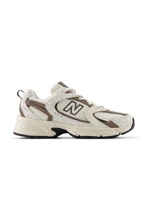 New Balance, Маратонки 530 от еко кожа, Тъмнокафяв/Бежов