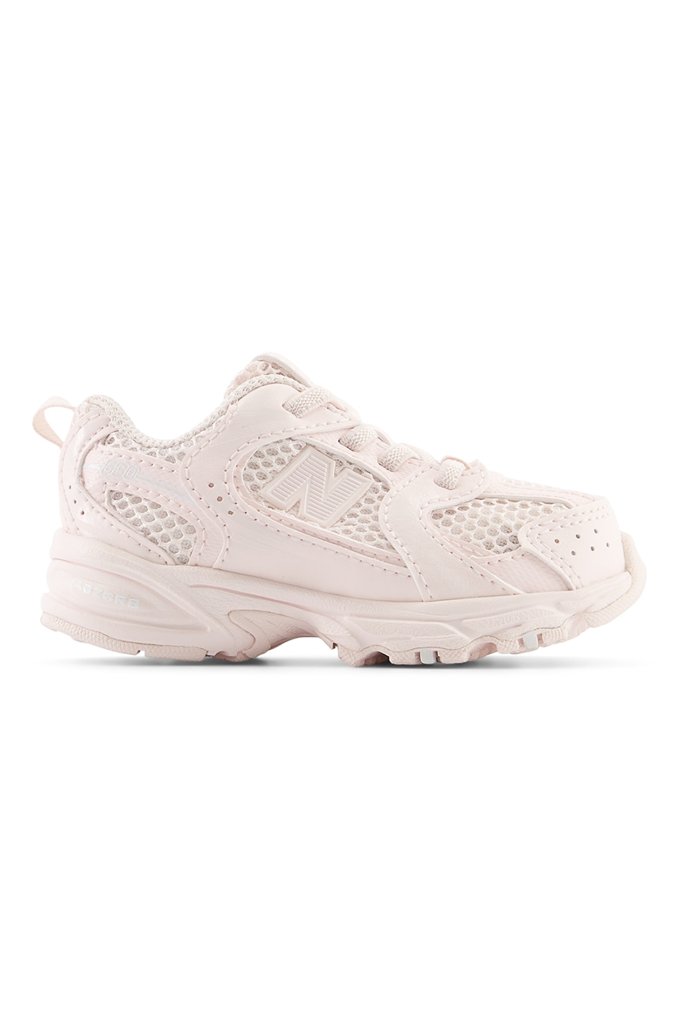New Balance, Pantofi sport 530 cu garnituri din piele, Roz pal, 27.5 EU