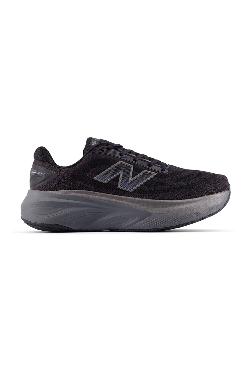 New Balance, Pantofi din plasa cu logo pentru alergare More, Negru, 9.5