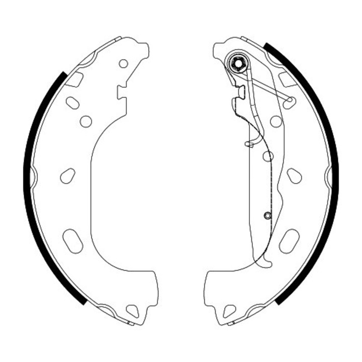 Комплект накладки за барабанни спирачки 91060101 Opel Astra H/Astra H Classic/Astra H Gtc/Astra H Twintop Vauxhall Astra Mk 5/Astra Mk Vtwintop