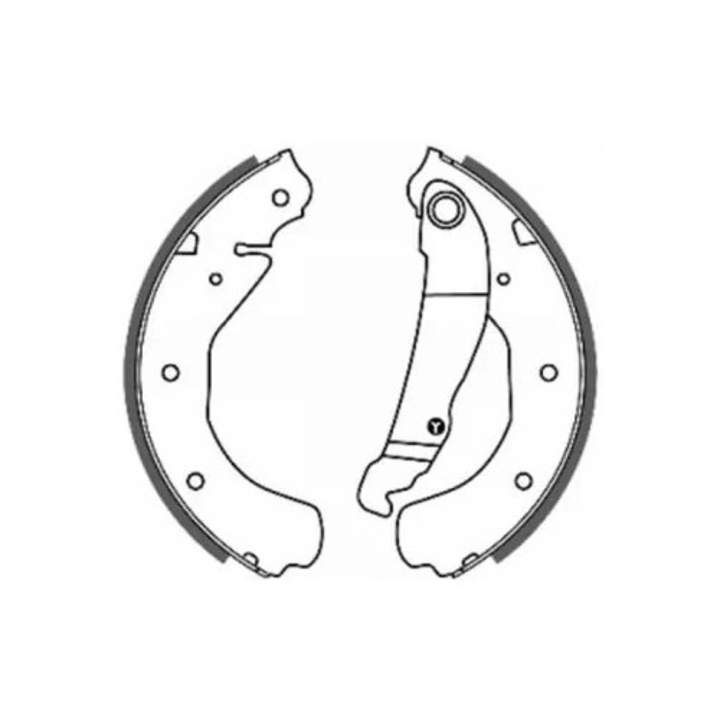 Fékpofa készlet, hátsó tengely C0X003Abe Opel Ascona C/Kadett D/Kadett E/Kadett E Combo/Manta B/Senator A/Vectra A