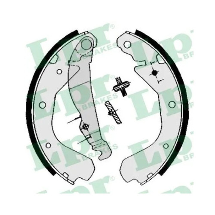 Комплект накладки за барабанни спирачки 04640 Bedford Astra Opel Ascona C/Kadett D/Kadett E/Kadett E Combo/Vectra A Toyota Celica