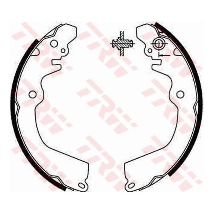 Fékpofa készlet Gs8666 Mitsubishi Carisma/Colt 4/Colt 5/Galant 6/Galant 7/Galant 8/Galant 9/Lancer 3/Lancer 4/Lancer 5