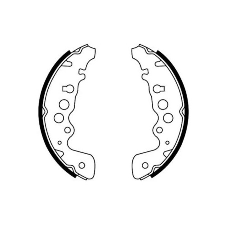 Fékpofa készlet, hátsó tengely C08018Abe Suzuki Cappuccino/Grand Vitara 1/Grand Vitara 2/Vitara