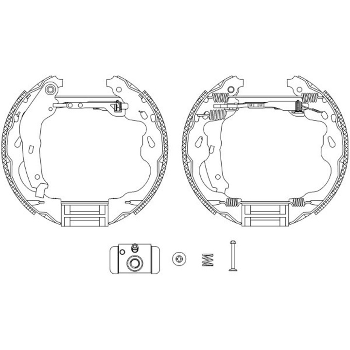 Fékpofa készlet 84064501 Citroën C1 Peugeot 107 Toyota Aygo