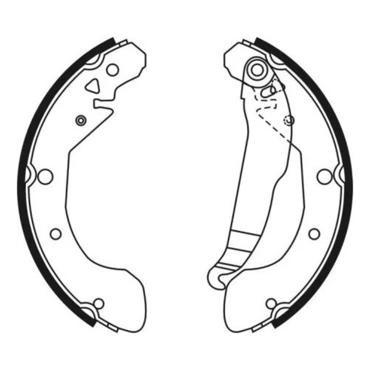 Fékpofa készlet hátsó tengelyre C00009Abe Chevrolet Rezzo Daewoo Rezzo