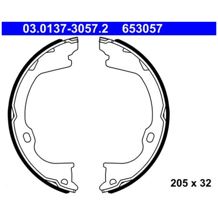 Set Saboti Frana, Frana De Mana 03.0137-3057.2 Jeep Grand Cherokee/Grand Cherokee 4